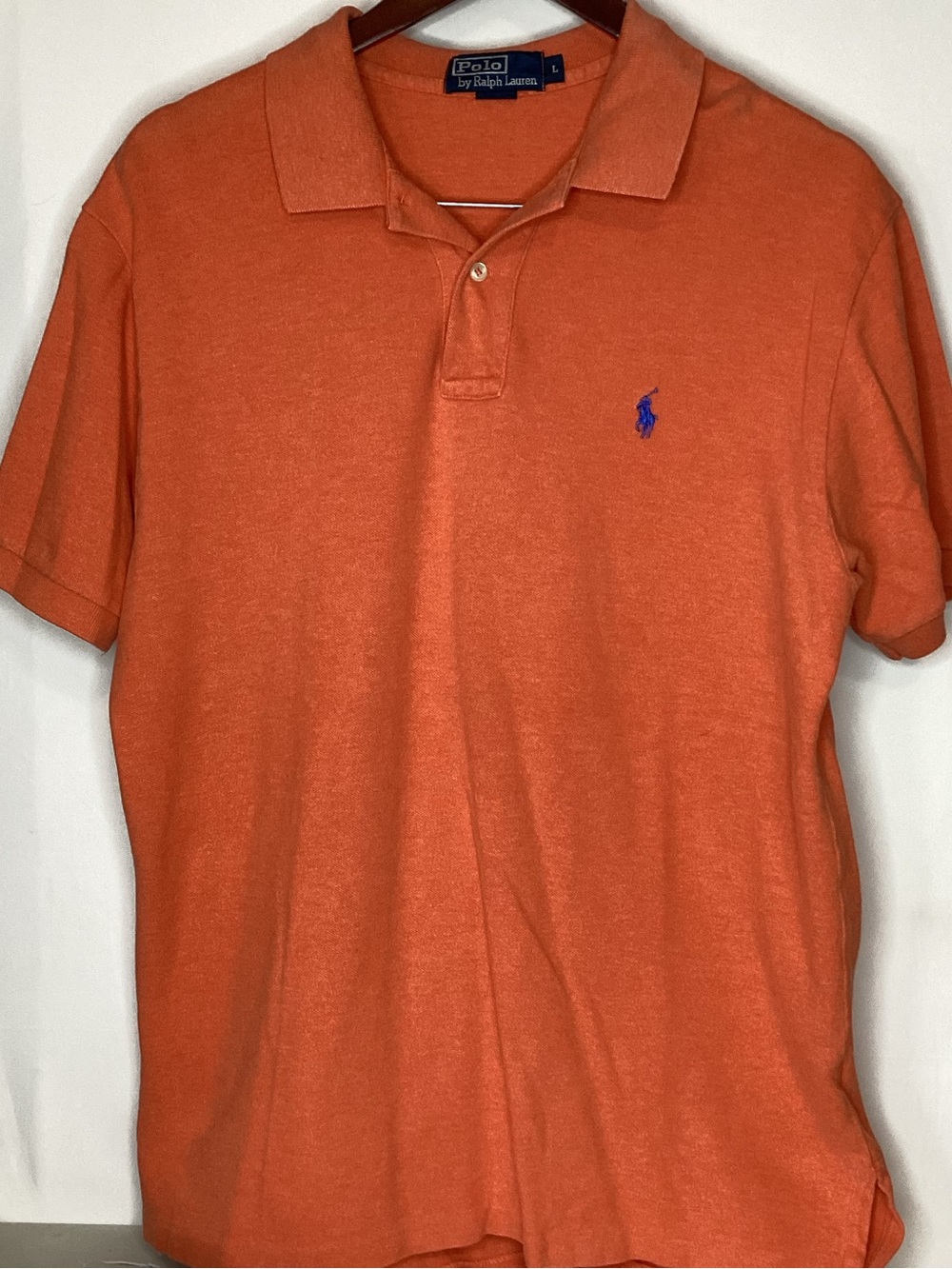 Polo by Ralph Lauren Orange Polo with Blue Pony